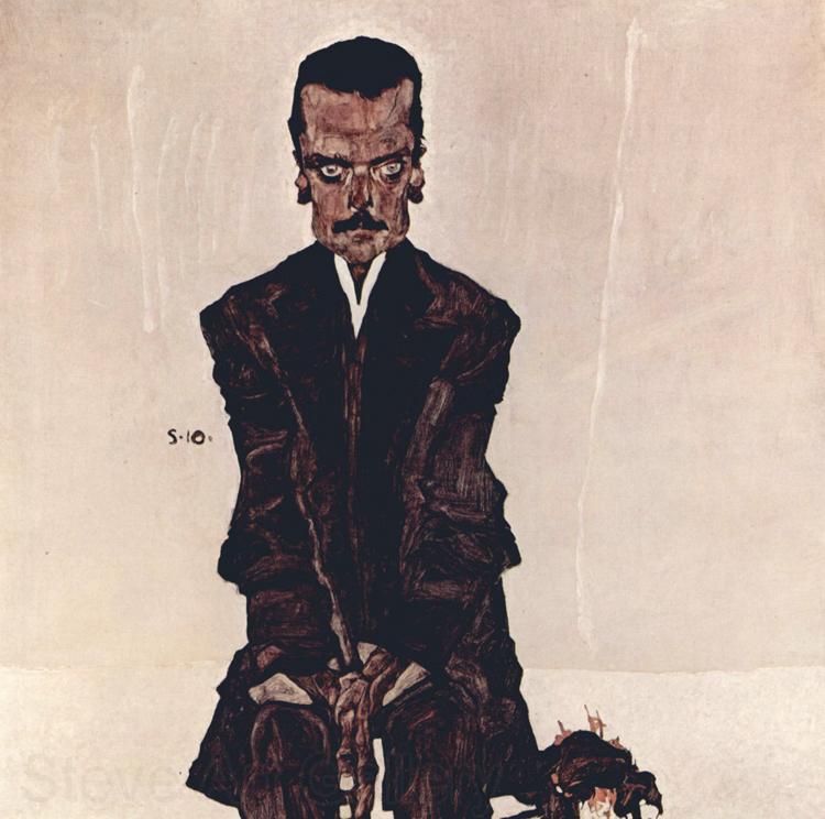 Egon Schiele Portrait of the Publisher Eduard Kosmack (mk12) Spain oil painting art